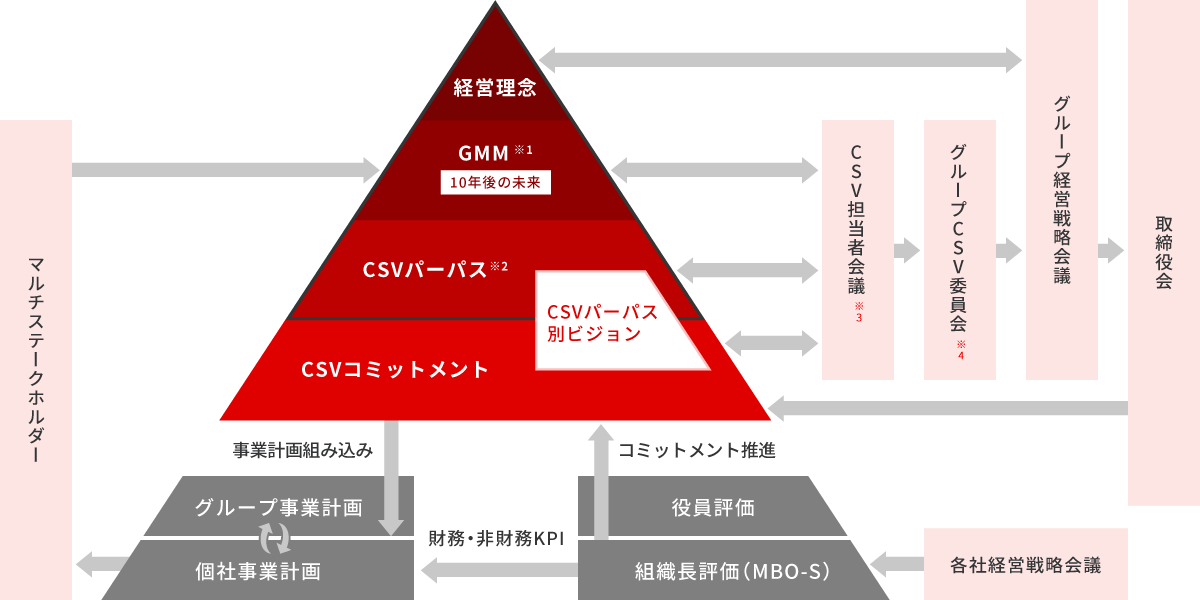 図:CSVガバナンス体制