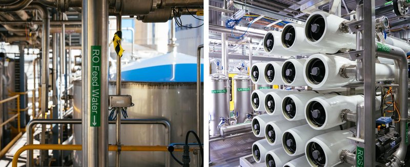 （RO）水リサイクルプラントの写真